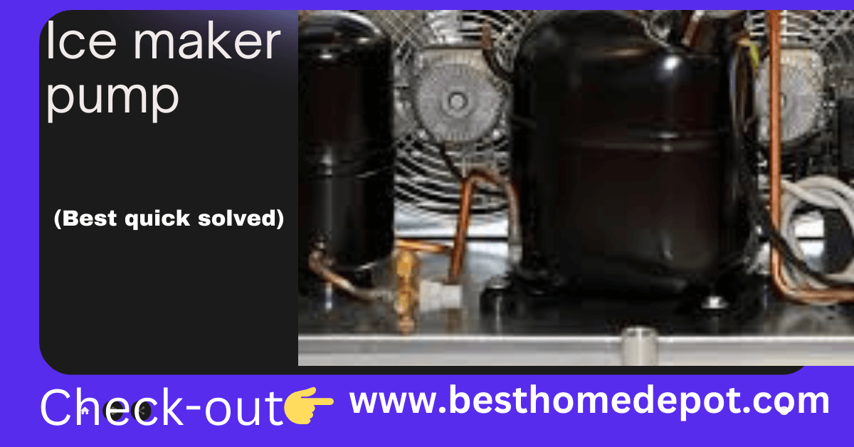 Ice maker pump