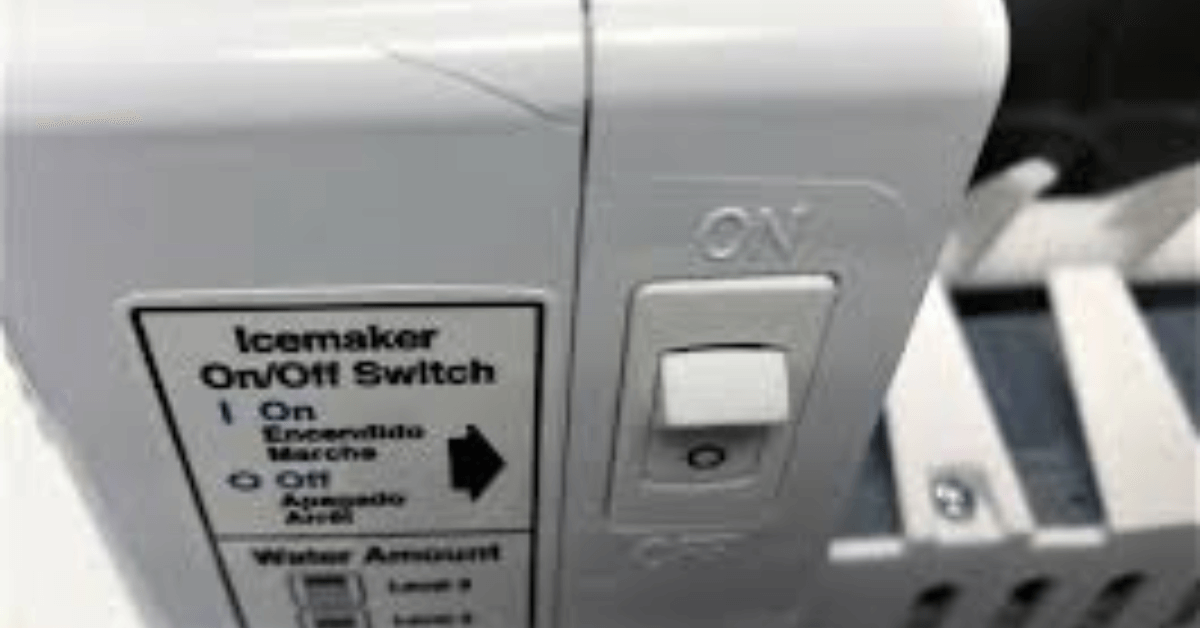 Kenmore refrigerator ice maker on off switch