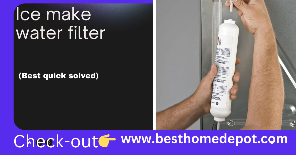 Ice maker water filter