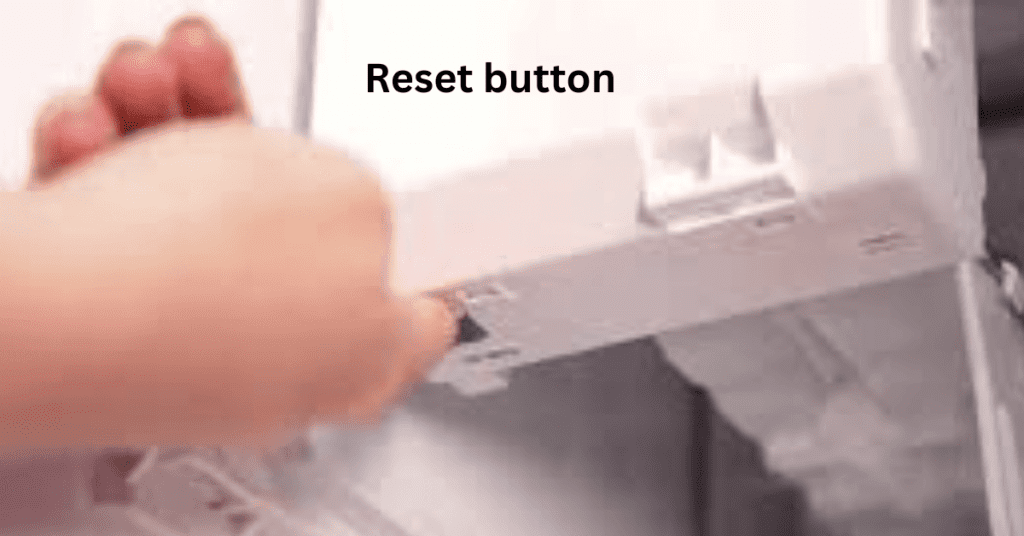 Ice maker reset button